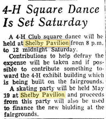 Shelby Pavilion - 1959 Article (newer photo)